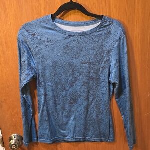 Seatec Blue and Black Fishing Shirt XS